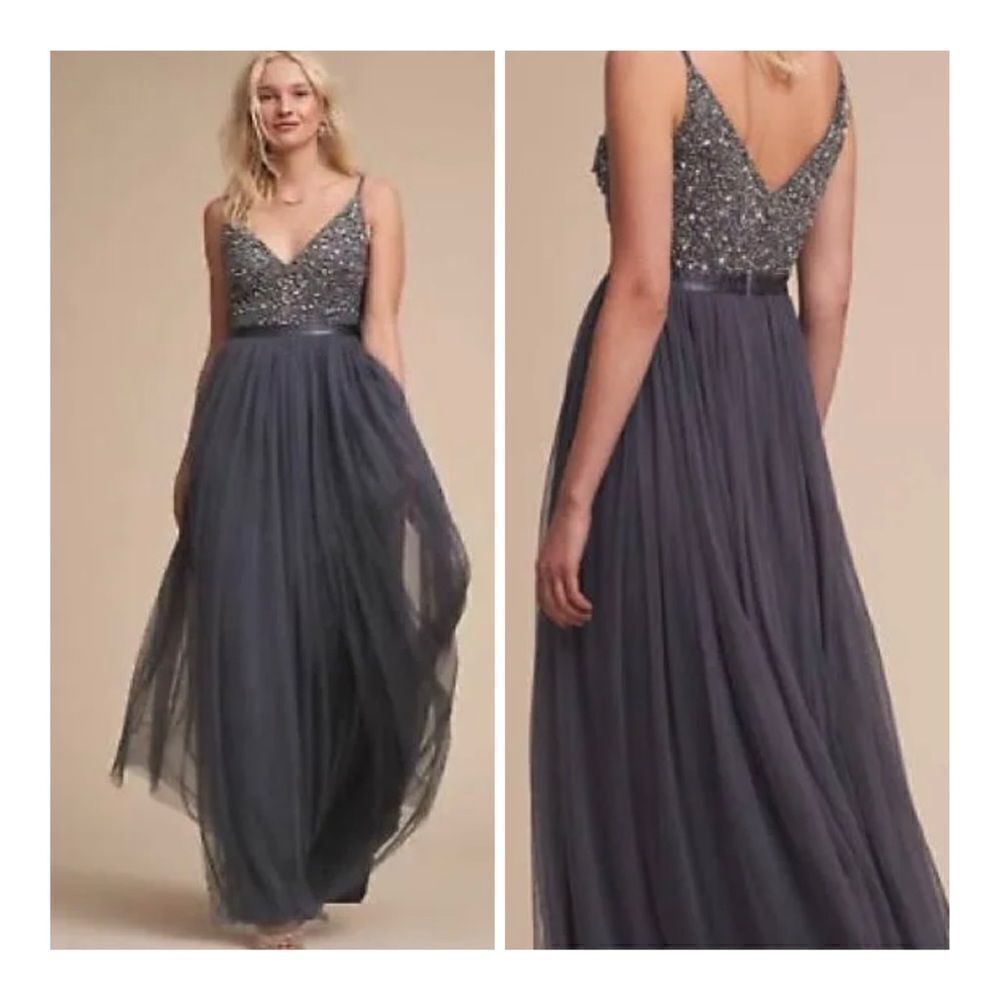 New Brand New Anthropologie BHLDN Avery
Dress NWOT
Size 4
Color navy blue